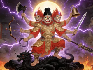 天蓬元帅全身神像 AI提示词